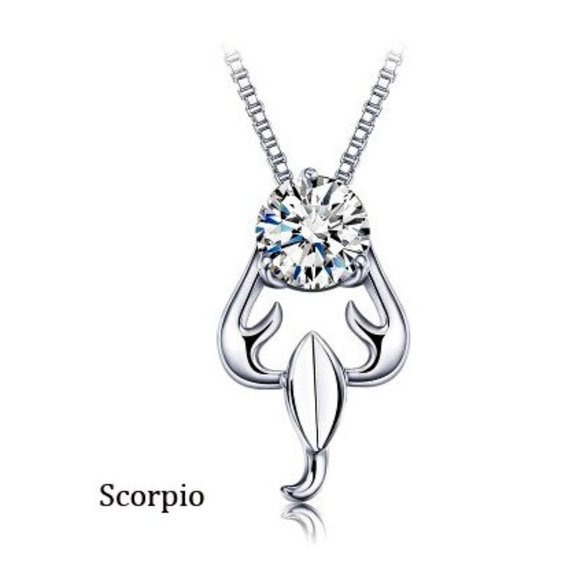 Zodiac Silver CZ  Necklace - Picture 11 of 15